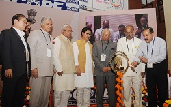 The Governor of Arunachal Pradesh Lt. Gen (Retd) Nirbhay Sharma in the inaugural function of the 64th Plenary of the North Eastern Council (NEC) in New Delhi on April 09, 2015